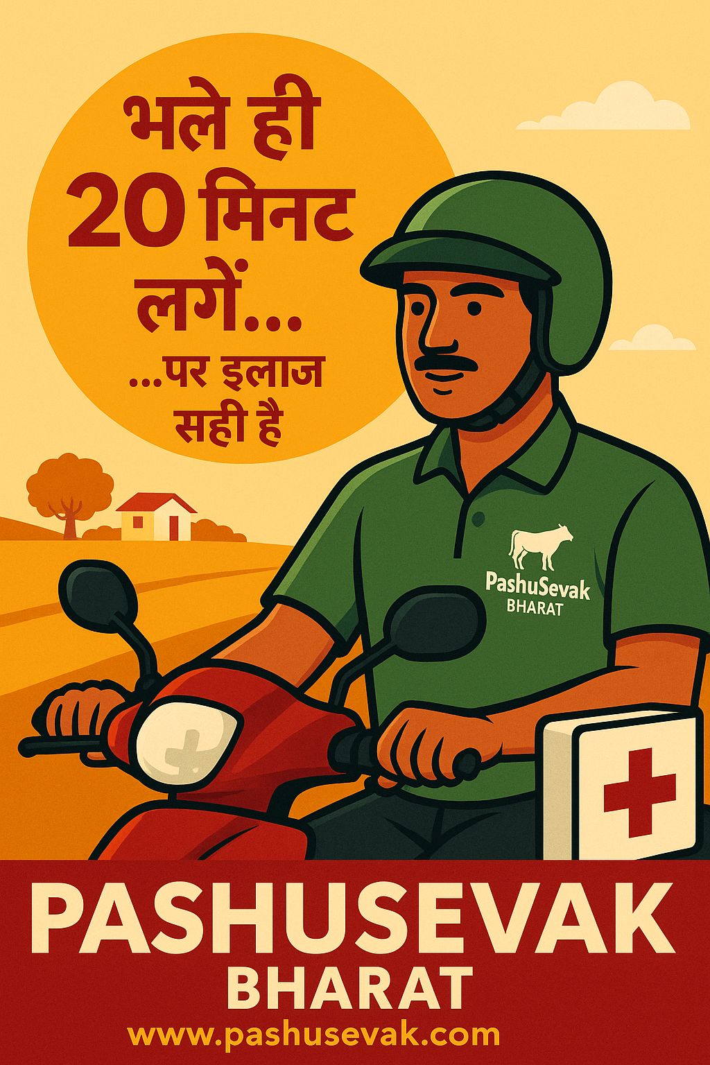 Livestock vaccination rural India by PashuSevak Bharat